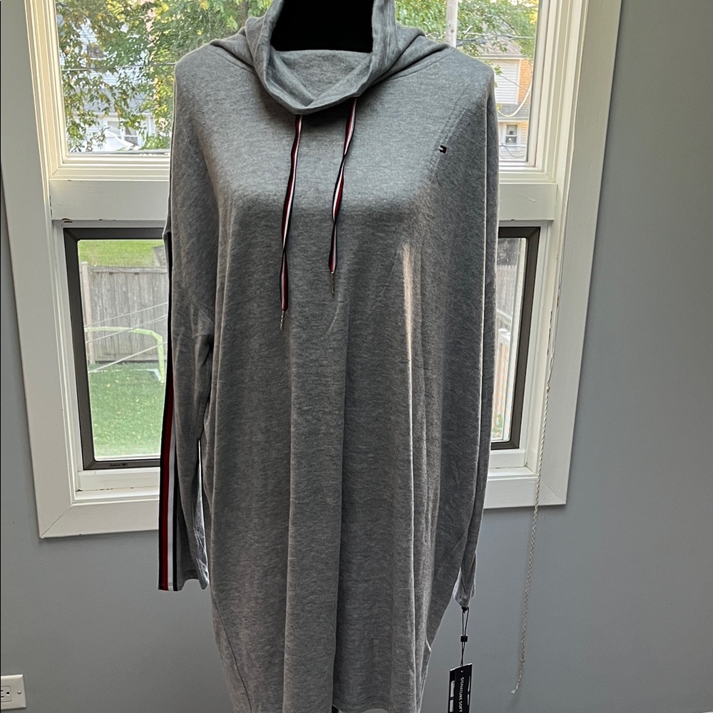 Tommy Hilfiger Gray Signature Soft Sweatshirt Dress XXL - Picture 4 of 7